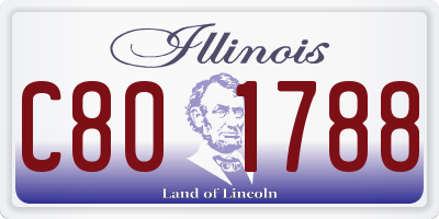 IL license plate C801788