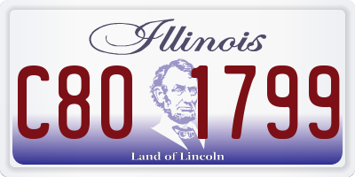 IL license plate C801799