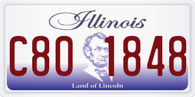 IL license plate C801848