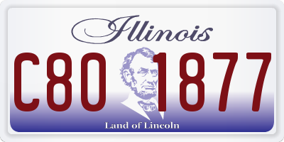 IL license plate C801877