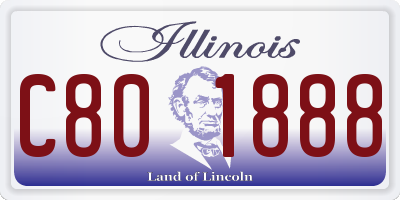 IL license plate C801888