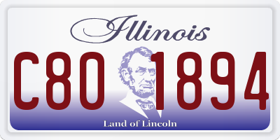 IL license plate C801894
