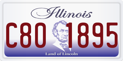 IL license plate C801895