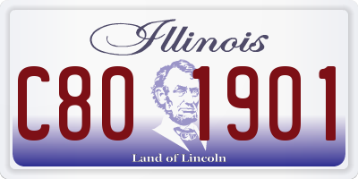 IL license plate C801901