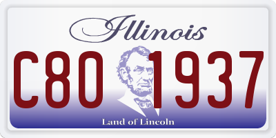 IL license plate C801937