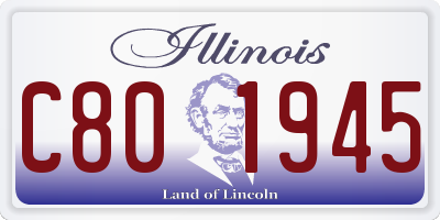 IL license plate C801945