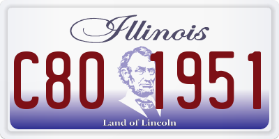 IL license plate C801951