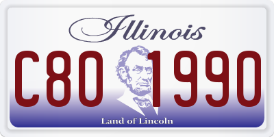 IL license plate C801990