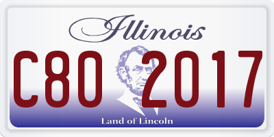 IL license plate C802017
