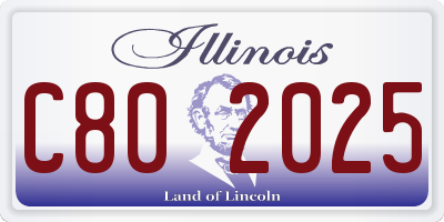 IL license plate C802025