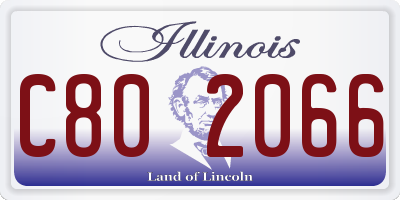 IL license plate C802066