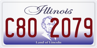 IL license plate C802079