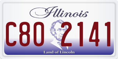 IL license plate C802141