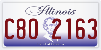 IL license plate C802163