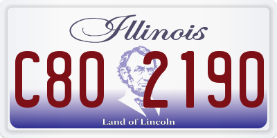 IL license plate C802190