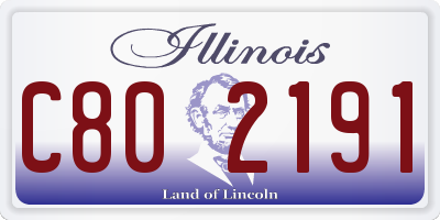 IL license plate C802191