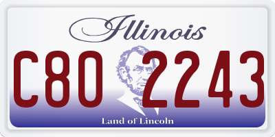 IL license plate C802243