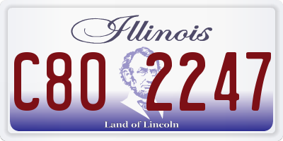 IL license plate C802247