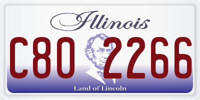 IL license plate C802266