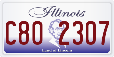 IL license plate C802307