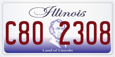 IL license plate C802308