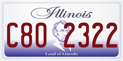 IL license plate C802322