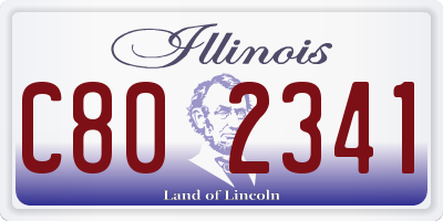IL license plate C802341