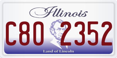IL license plate C802352