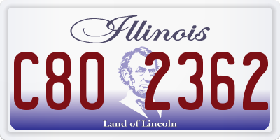 IL license plate C802362