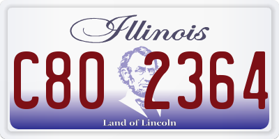 IL license plate C802364