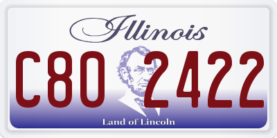IL license plate C802422