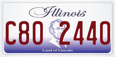 IL license plate C802440
