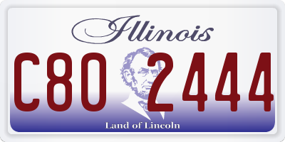 IL license plate C802444