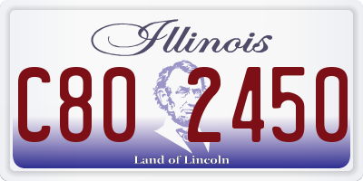 IL license plate C802450