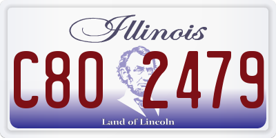 IL license plate C802479