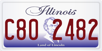 IL license plate C802482