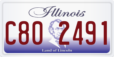 IL license plate C802491