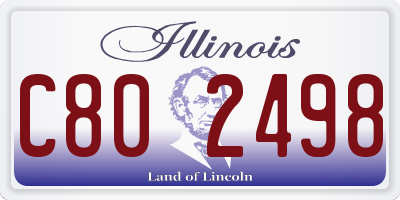 IL license plate C802498