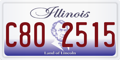 IL license plate C802515