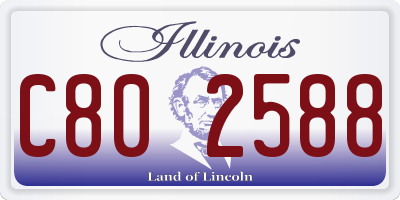 IL license plate C802588