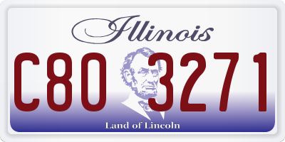 IL license plate C803271