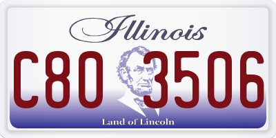 IL license plate C803506
