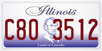 IL license plate C803512