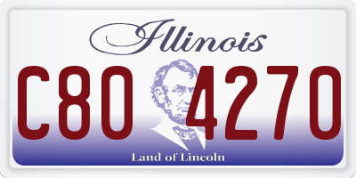 IL license plate C804270