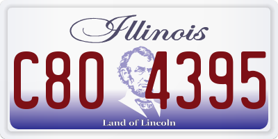 IL license plate C804395