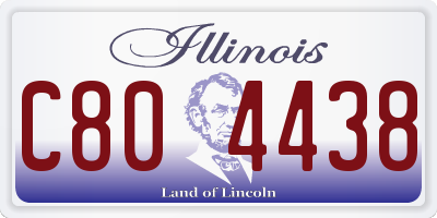 IL license plate C804438
