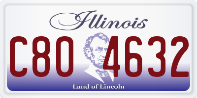 IL license plate C804632