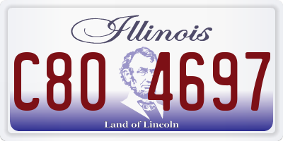 IL license plate C804697