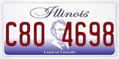 IL license plate C804698