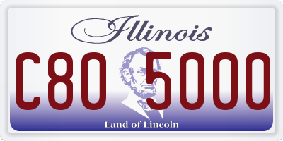 IL license plate C805000